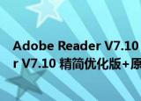 Adobe Reader V7.10 精简优化版+原版（Adobe Reader V7.10 精简优化版+原版怎么用）