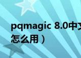 pqmagic 8.0中文版（pqmagic 8.0中文版怎么用）