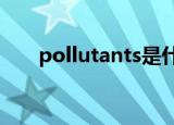 pollutants是什么意思（pollutant）