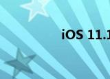 iOS 11.1.2（ios 11.1）